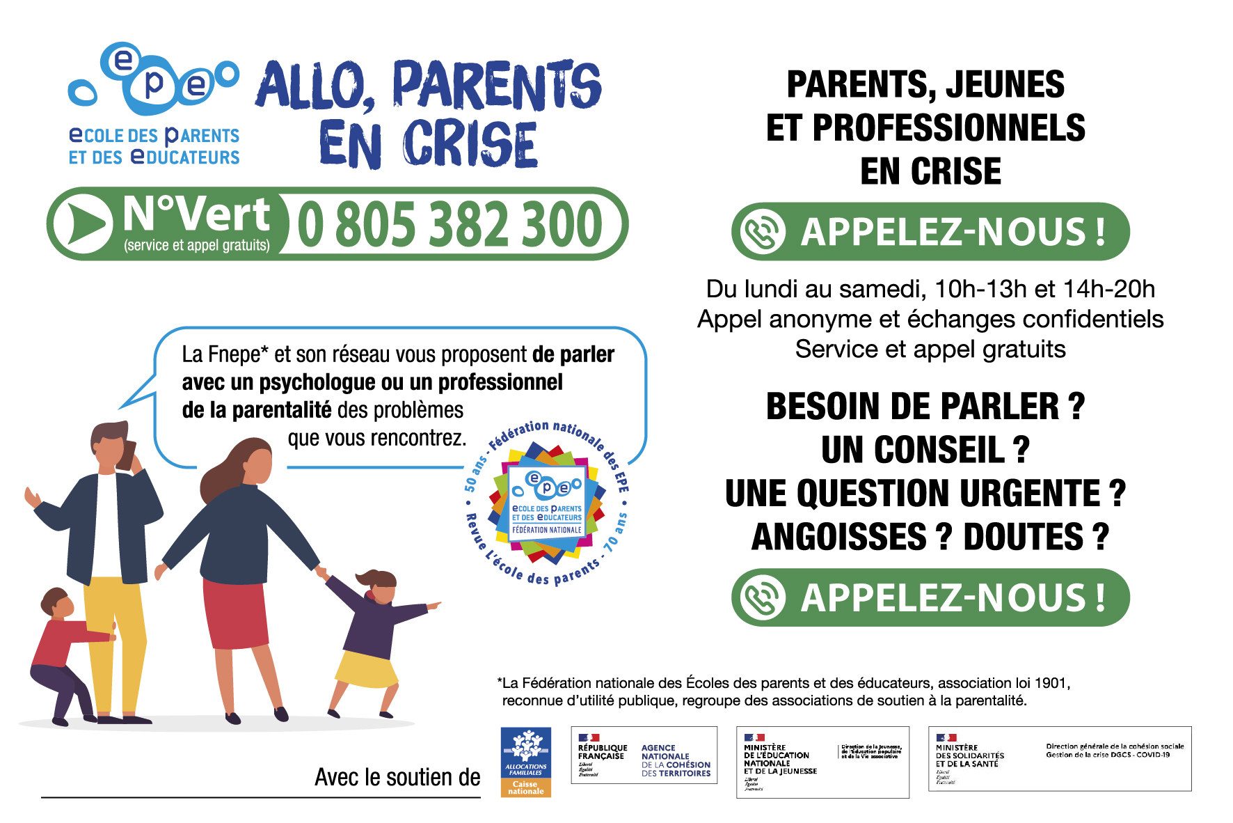 Flyer Allo parents en crise