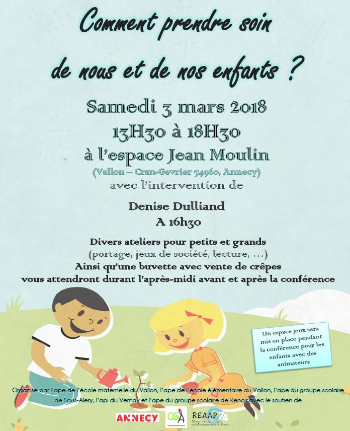 2018 03 03 Comment prendre soin de nos enfants