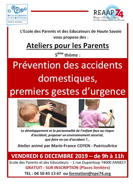 2019 12 06 Prévention des accidents domestiques