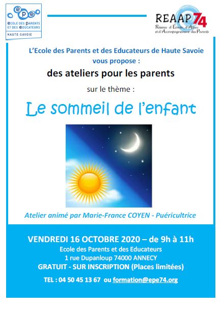 2020 10 16 Le sommeil de lenfant