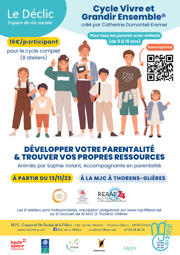 2023 Ateliers Développer votre parentalité