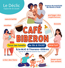 affiche café biberon échanges convivialité soutien partage expérience
