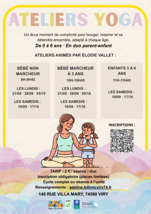 atelier yoga maman petite fille