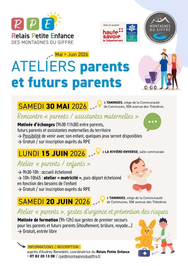 ateliers parents futurs parents relais petite enfance