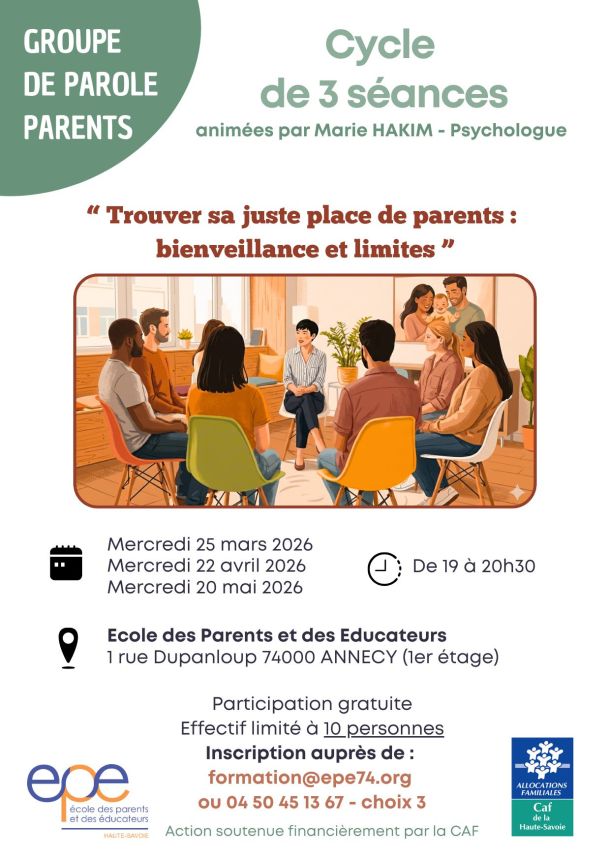 Affiche groupe de paroles parents
