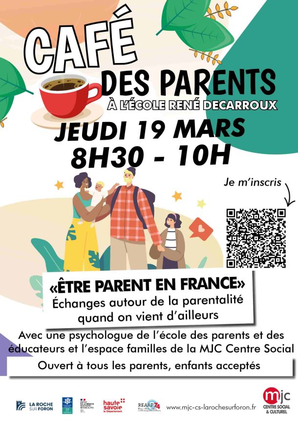 visuel café des parents feuilles