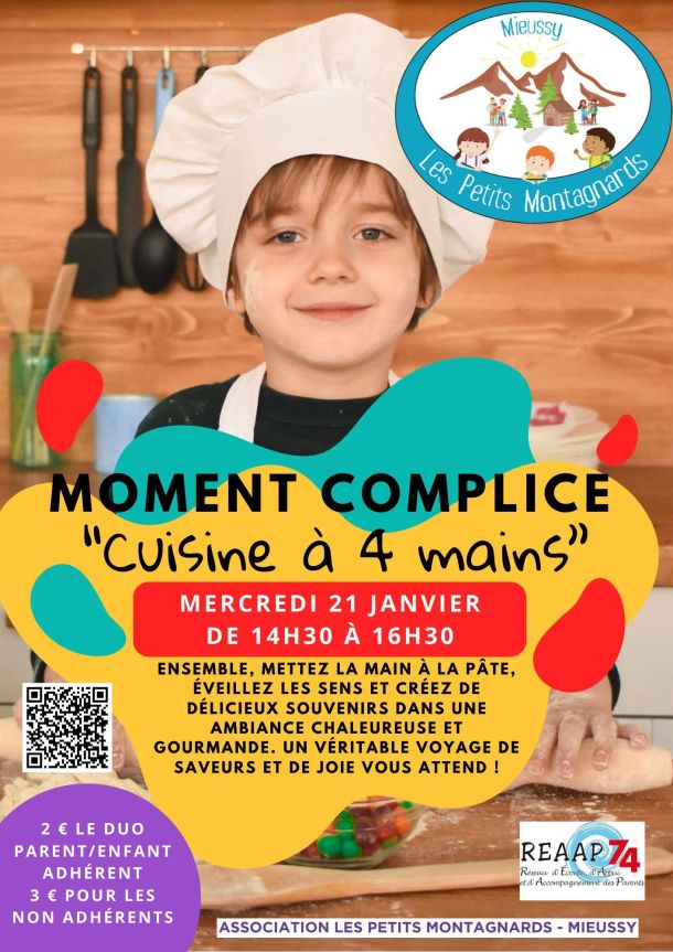 affiche moment complice cuisine enfant cuisinier
