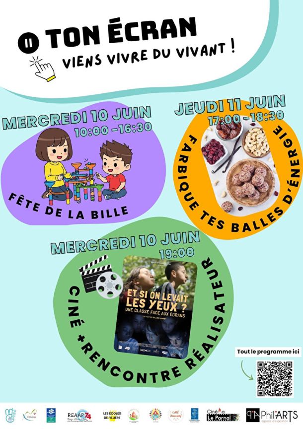 affiche pause ton écran bille cinema gateaux