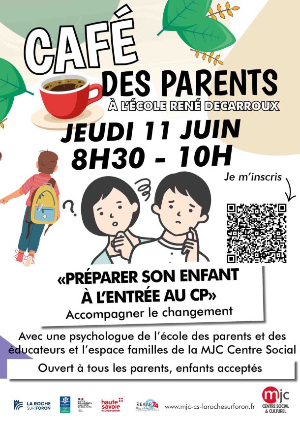 visuel café des parents feuilles