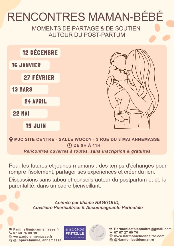 Affiche rencontres maman bébé