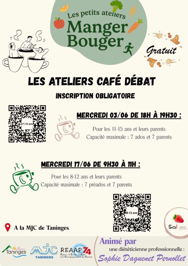 manger bouger atelier debat cafe fruits legumes