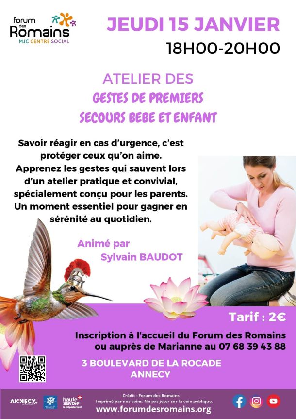 gestes premiers secours maman bébé étouffement