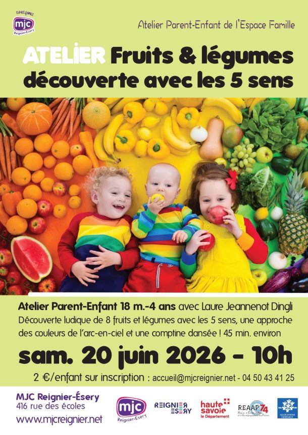 atelier fruits et légumes enfants couleurs