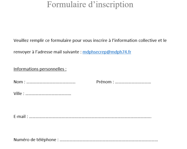 visuel réunion d'information MDPH logo
