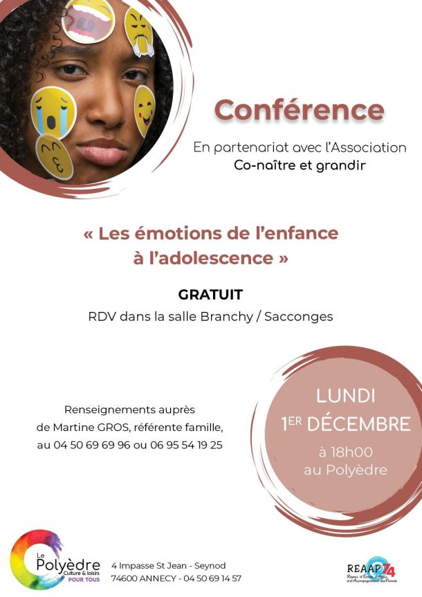 Conférence émotions emoticones visage